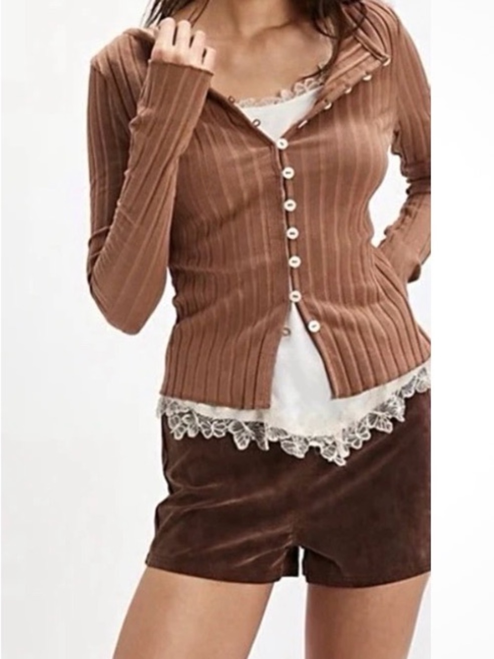 Free People Tilly Long-Sleeve Cardi. Cardigan Sweater XS ORIGINAL PRICE $58